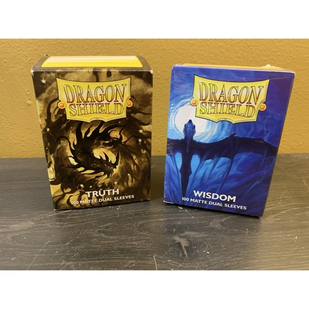 Dragon Shield: Matte Dual Sleeves - Wisdom (100ct) NEW + Truth Partial Box